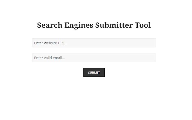 Search Engines Submitter Tool dal Chrome Web Store da eseguire con OffiDocs Chromium online