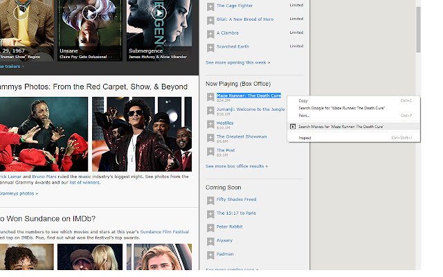 Search Movies  from Chrome web store to be run with OffiDocs Chromium online