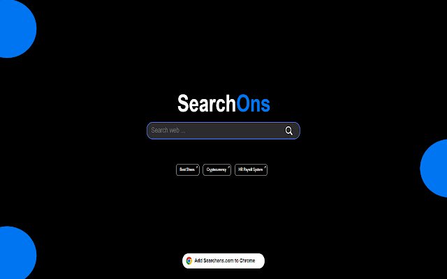 SearchOns.com  from Chrome web store to be run with OffiDocs Chromium online