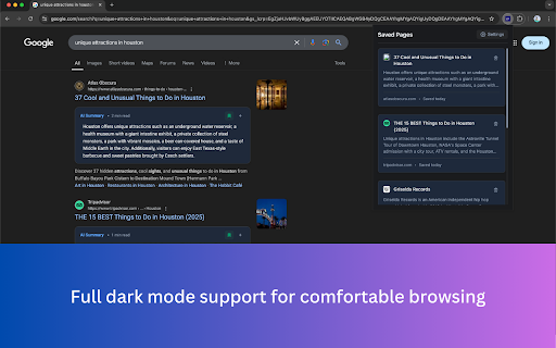 Search Summarizer  from Chrome web store to be run with OffiDocs Chromium online