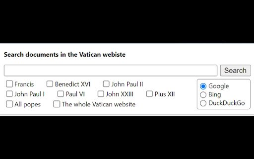 Search Vatican Documents  from Chrome web store to be run with OffiDocs Chromium online
