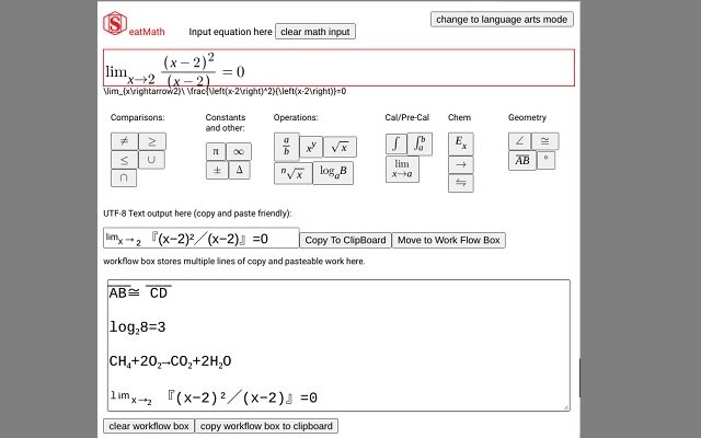 SeatMath: Forms Friendly Equation Editor da Chrome Web Store para ser executado com OffiDocs Chromium online