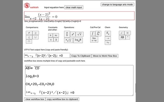 SeatMath : l'éditeur d'équations convivial pour formulaires de la boutique en ligne Chrome doit être exécuté avec OffiDocs Chromium en ligne