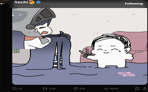 Sechify Twitter  from Chrome web store to be run with OffiDocs Chromium online