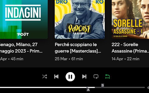 SectionLoop for Spotify and Tidal  from Chrome web store to be run with OffiDocs Chromium online
