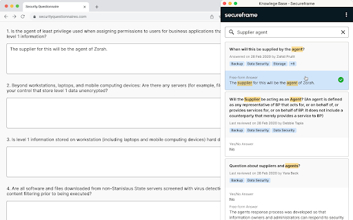 Secureframe Knowledge Base  from Chrome web store to be run with OffiDocs Chromium online