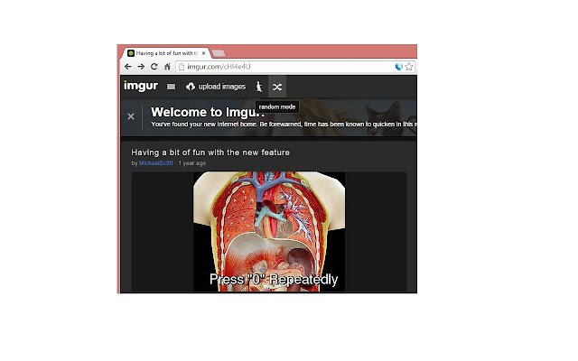 Imgur آمن! من متجر Chrome الإلكتروني ليتم تشغيله باستخدام OffiDocs Chromium عبر الإنترنت