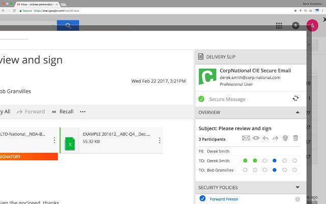 Secure Messaging  from Chrome web store to be run with OffiDocs Chromium online