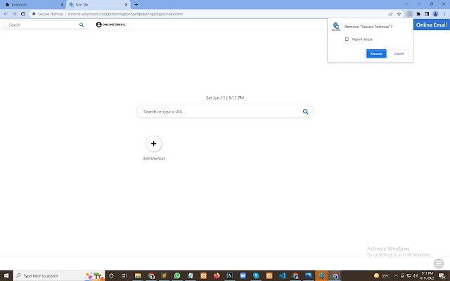 Secure Technos  from Chrome web store to be run with OffiDocs Chromium online