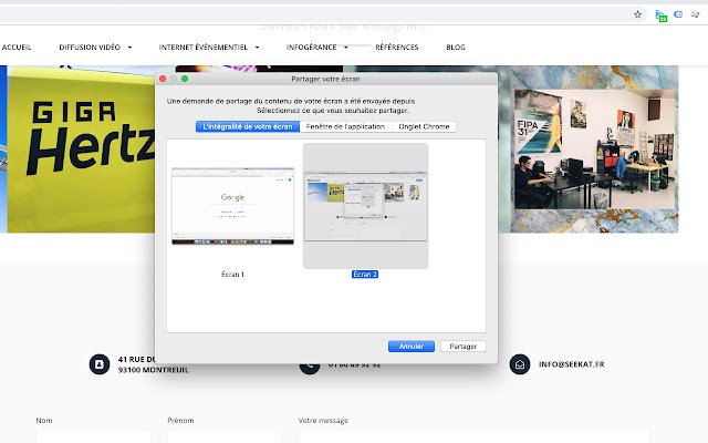Seekat Qolora Screen Sharing із веб-магазину Chrome, який можна запускати за допомогою OffiDocs Chromium онлайн