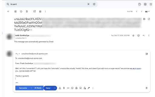 Seek Email Reply Assistant  from Chrome web store to be run with OffiDocs Chromium online