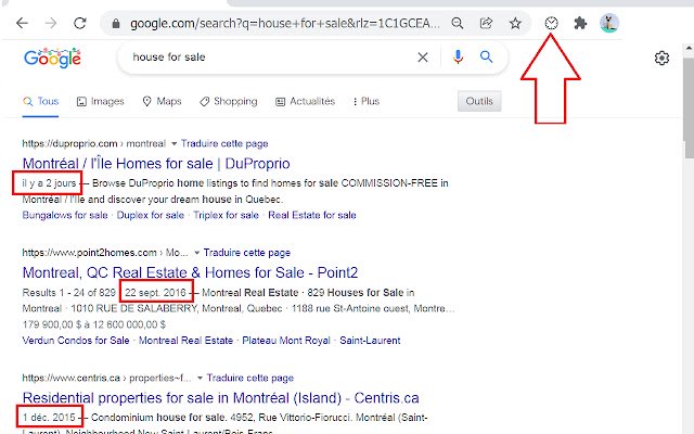 See the Published Date of a website on Google  from Chrome web store to be run with OffiDocs Chromium online