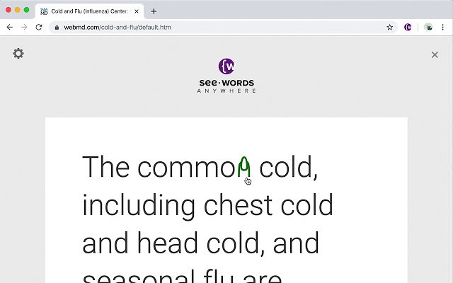 Consultați Words: oriunde din magazinul web Chrome pentru a fi rulat cu OffiDocs Chromium online