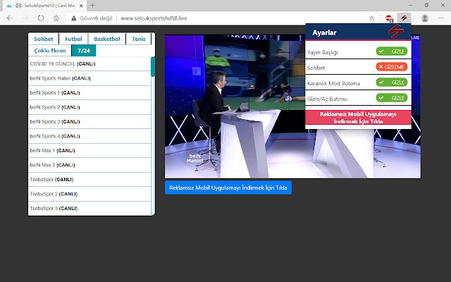 SelcukSportsHD ve DiziPlus Reklam Engelleyici  from Chrome web store to be run with OffiDocs Chromium online