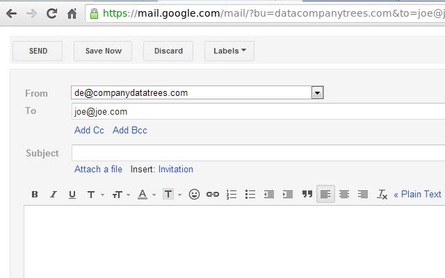 בחר ברירת מחדל משולח ב-Gmail מחנות האינטרנט של Chrome כדי להפעיל עם OffiDocs Chromium באינטרנט