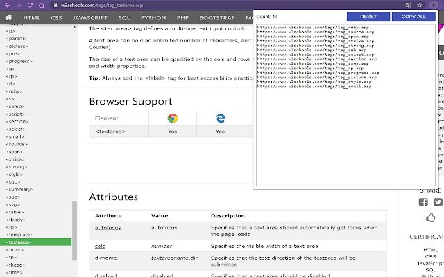OffiDocs Chromium 온라인과 함께 실행되도록 Chrome 웹 스토어에서 선택된 링크 수집기