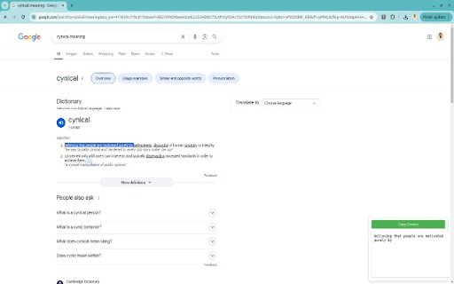 Selected Text Notes  from Chrome web store to be run with OffiDocs Chromium online