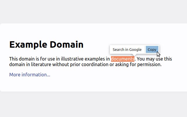 Selection Menu  from Chrome web store to be run with OffiDocs Chromium online