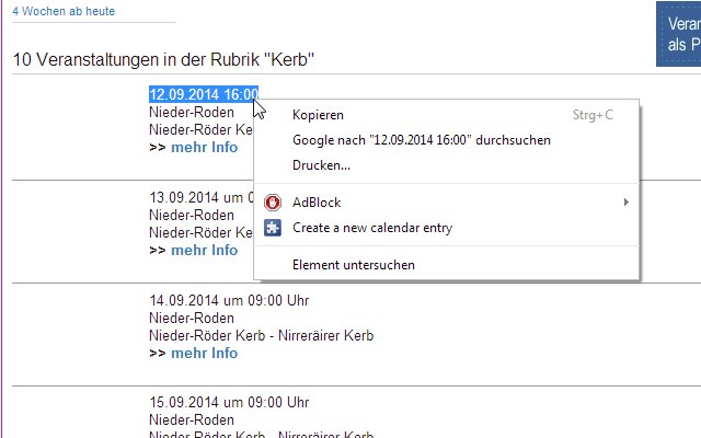 Pumili ng petsa ng Kraut Edition mula sa Chrome web store na tatakbo sa OffiDocs Chromium online