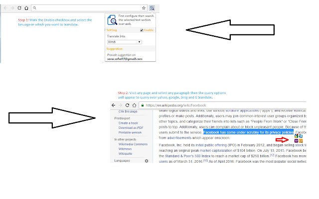 Selecteer Search Translate from Chrome web store om te worden uitgevoerd met OffiDocs Chromium online