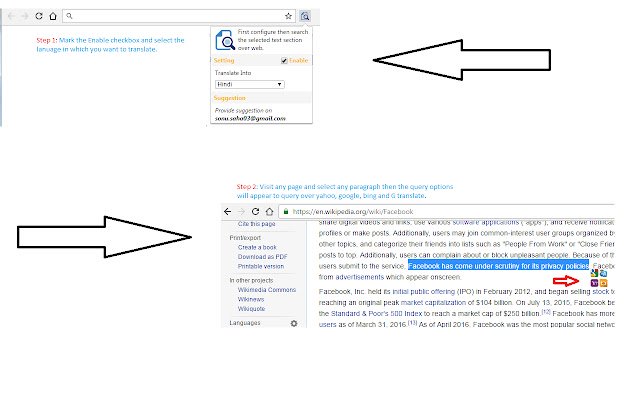 Seleziona Cerca Traduci dal Chrome Web Store per eseguire OffiDocs Chromium online