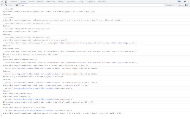 Selenideium Element Inspector mula sa Chrome web store na tatakbo sa OffiDocs Chromium online