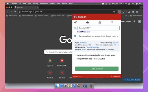SellBOT  from Chrome web store to be run with OffiDocs Chromium online