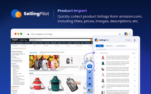 SellingPilot: AI powered Listing, Smart CX  Review Insights. Boost sales!  from Chrome web store to be run with OffiDocs Chromium online