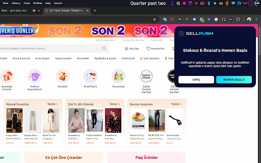 SellRush App Chrome Extension  from Chrome web store to be run with OffiDocs Chromium online