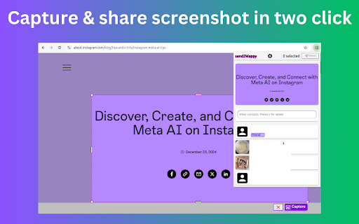 send2Wappy Send web content to whatsapp  from Chrome web store to be run with OffiDocs Chromium online