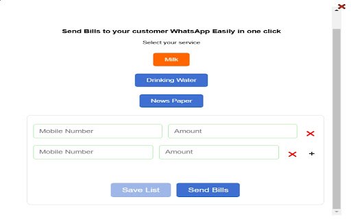Send Bills  from Chrome web store to be run with OffiDocs Chromium online