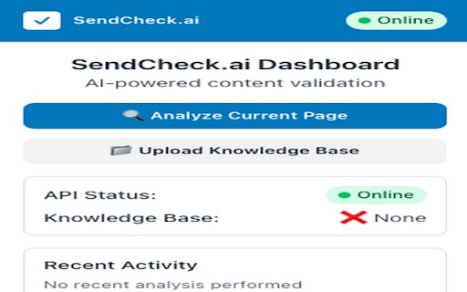 SendCheck.ai  from Chrome web store to be run with OffiDocs Chromium online