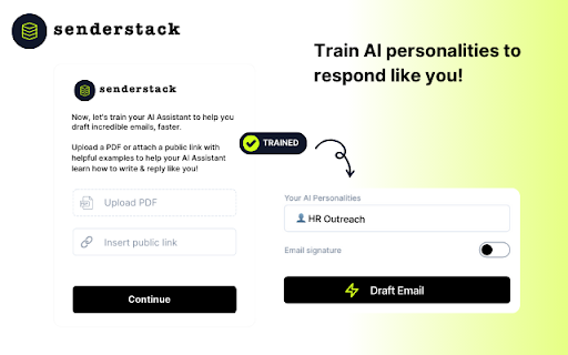SenderStack AI Writing Assistant | Email | Chat | Summarize from Chrome web store to be run with OffiDocs Chromium online SenderStack AI Writing Assistant | Email | Chat | Summarize from Chrome web store to be run with OffiDocs Chromium online