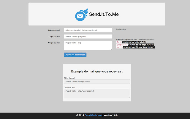 OffiDocs Chromium オンラインで実行するには、Chrome ウェブストアから Send It To Me を実行します