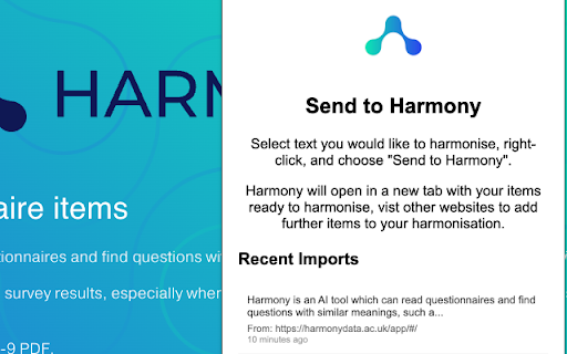 Send to Harmony from Chrome web store to be run with OffiDocs Chromium online Send to Harmony from Chrome web store to be run with OffiDocs Chromium online