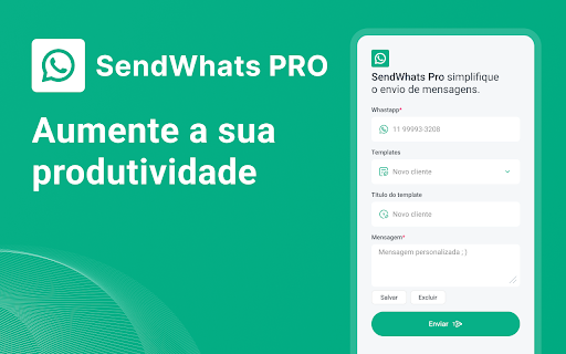 SendWhats PRO  from Chrome web store to be run with OffiDocs Chromium online