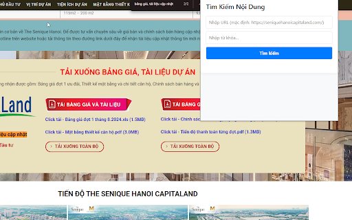 Senique Hanoi Capitaland from Chrome web store to be run with OffiDocs Chromium online Senique Hanoi Capitaland from Chrome web store to be run with OffiDocs Chromium online