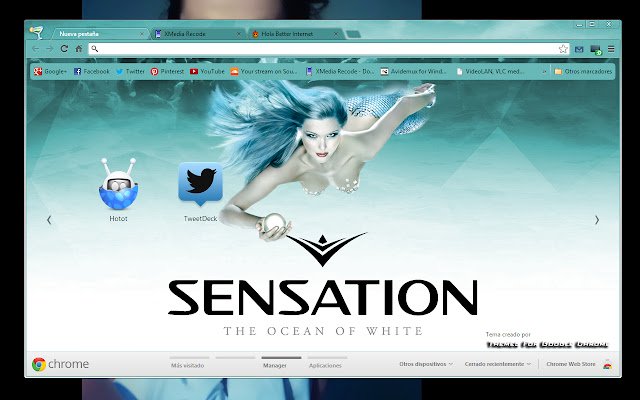 Sensation Ocean of White از فروشگاه وب Chrome با OffiDocs Chromium به صورت آنلاین اجرا می شود