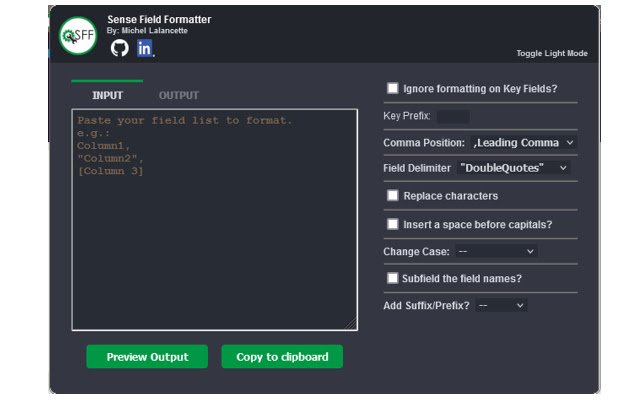 Sense Field Formatter из интернет-магазина Chrome будет работать с онлайн-версией OffiDocs Chromium