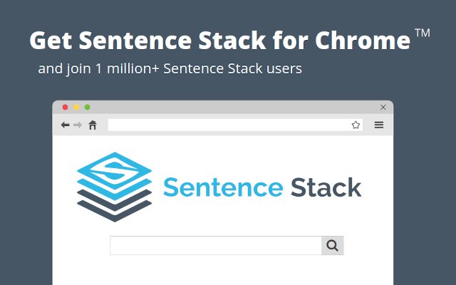 Sentence Stack จาก Chrome เว็บสโตร์ที่จะเรียกใช้ด้วย OffiDocs Chromium ทางออนไลน์