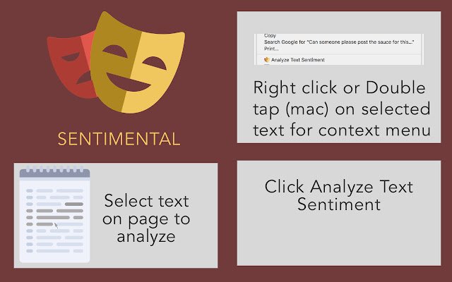 Sentimental  from Chrome web store to be run with OffiDocs Chromium online