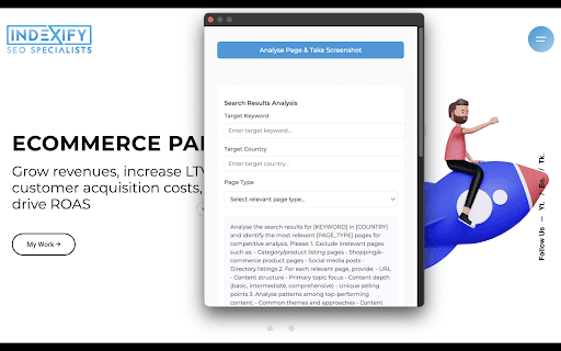 SEO Analysis  Prompt Tool  from Chrome web store to be run with OffiDocs Chromium online