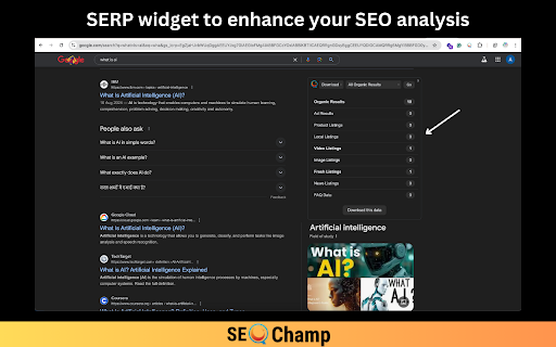 SEO Champ  from Chrome web store to be run with OffiDocs Chromium online