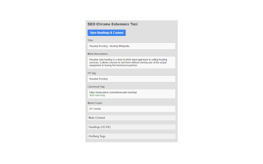SEO Chrome Extension Tool for Free  from Chrome web store to be run with OffiDocs Chromium online