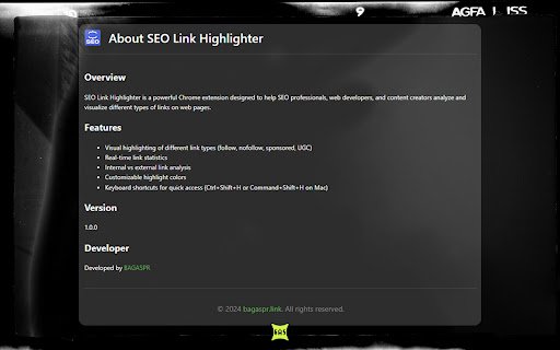 SEO Link Highlighter  from Chrome web store to be run with OffiDocs Chromium online