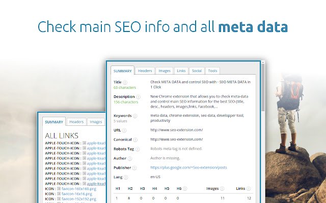 SEO META in 1 CLICK aus dem Chrome Web Store zur Ausführung mit OffiDocs Chromium online