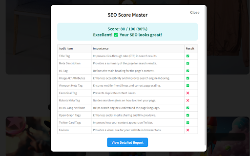 SEO Score Master  from Chrome web store to be run with OffiDocs Chromium online