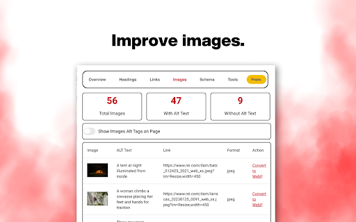 SEO ToolBox  from Chrome web store to be run with OffiDocs Chromium online