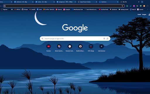 Serene Moonlight Tranquility at the River  from Chrome web store to be run with OffiDocs Chromium online