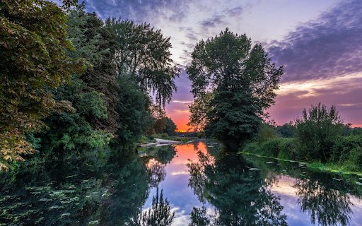 Serene River Reflection at Twilight  from Chrome web store to be run with OffiDocs Chromium online